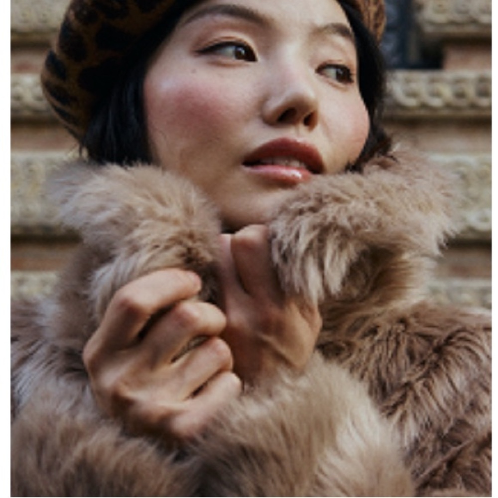 🆕 Zara Studio Faux Fur Maxi Coat – Camel Brown l Statement Coat – NWT - Picture 4 of 15
